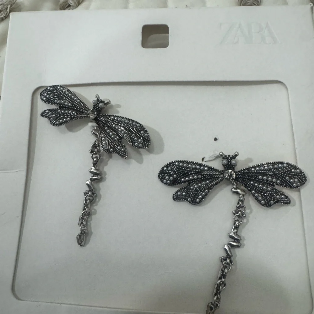 NWT Zara Dragonfly earrings